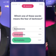 HQ Trivia, with varying degrees of lag.